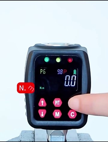 Torque Wrench Adapter, Digital Backlight Display Wrench Torque Tester, 5 Units, 2 Modes, Store Preset Torque Value, for Automotive, Biking, Measurement Tasks or Home Repairs