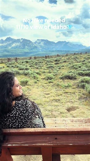 Stanley, Idaho really said 'sit down and enjoy the view' 🏔️