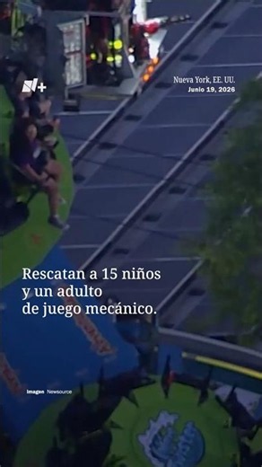 Rescatan a 15 niños y un adulto de juego mecánico en Long Island