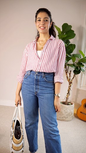 35K views · 163 reactions | The @levis ribcage straight leg ankle jeans.  All product links in my the description box of my youtube video “Styling straight leg jeans for all bodytypes”.#prernachhabra #stylinginspirations #jeans #levisjeans #straightlegjeans #jeanslovers #jeansfashion #denimootd #denimstyle #denimondenim #denimjeans | Styling Inspirations by Prerna Chhabra | Facebook