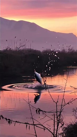 Perfect sunset. with a splash having fun with this new AI app #sunset #sunrise #visualsignaling