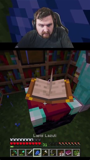 Minecraft Enchanting Level Up: Efficiency IV Pickaxe! #shorts