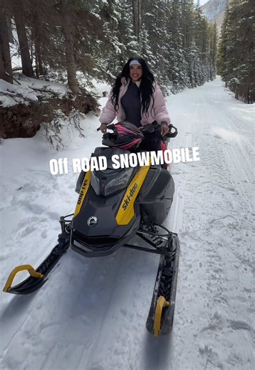 Your sign to go self guided snowmobiling > #fyp #snowmobile #colorado #winter #vacationtime