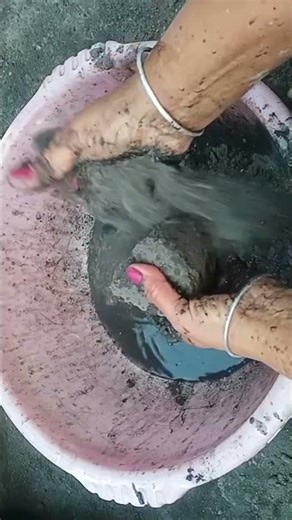 soft black charcoal crumbling with water dripping on it #asmr #odlysatisfying #trending