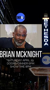 For one night only, the Brian Mcknight 4! Sat, April 29 8pm GET YOUR TICKETS NOW! 🎟 bethesdabluesjazz.com | Bethesda Theater