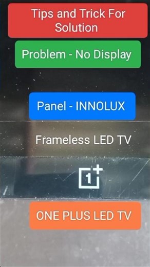 One plus led tv 32 "panel Innolux no Display solution