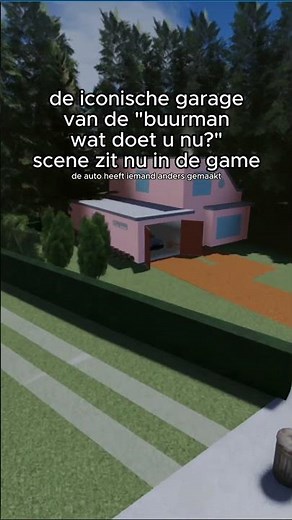 De iconische garage van de “buurman wat doet u nu?” Scène zit nu ook in de Roblox Flodder RP game!