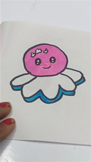 Easy kids drawing octopus for kids video #shorts #art #craft #viral #trending #kids #ytshort #drawi