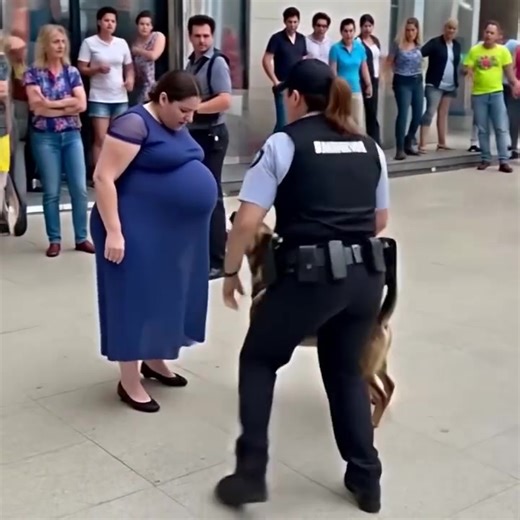 Dog Barks Repeatedly at a 7 Month Pregnant Woman… When Police Realized Why, It Was Already Too Late! Watch: https://modelwiki1.greensmartmobility.com/dog-barks-repeatedly-at-a-7-month-pregnant-woman-when-police-realized-why-it-was-already-too-late/ - Made with AI | Aline Rice