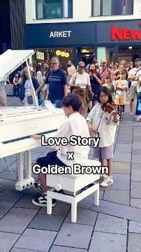 Playing “Love Story x Golden Brown” with my little brother ✨ #piano #violin #lovestory #goldenbrown
