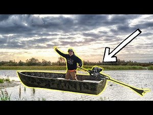 Duck Hunting Boat SET-UP And CAMO | Best Mud Motor Ever!