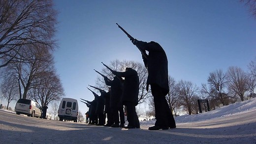 Fort Snelling National Cemetery is the fourth-busiest national cemetery in the nation. In 40 years, the rifle squad and color guard have never missed a funeral. On a historically cold day in Minnesota, they paid their respects at seven military services. | WCCO & CBS News Minnesota