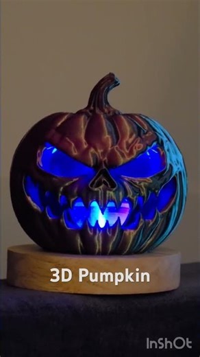 3D printed Pumpkin #3d #3dprintingfun #halloween #spooky #pumpkin #pumpkinseason