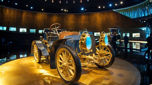 Inside Mercedes Benz Museum classic cars and history (4K)
