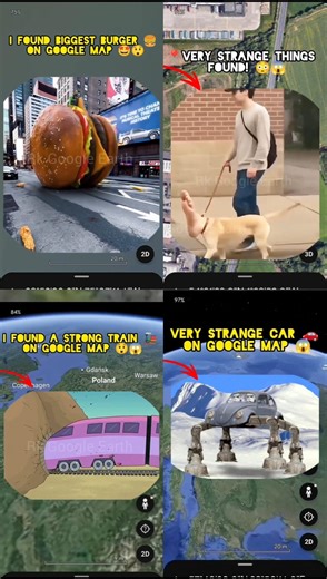 I Found Viral Strange Things 😱 On Google Map 😳🤯 #shorts #shortvideo #map #googleearth #explore #ai