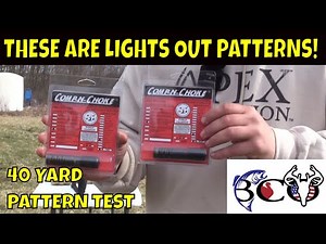 patterning the stevens 301 turkey with .555 & .565 comp n chokes | bco review |