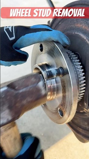 Wheel Stud Removal #metalwork #wheels #maintenance #automobile
