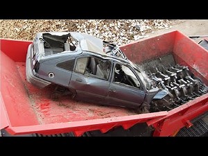 Extreme Dangerous Powerful Shredding Machine Destroys Everything Machines Crushing Cars And Tires