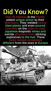 Wood Armor The Marine Shermans 🪵#USMC #ShermanTank #PacificWar #ImprovisedArmor #WW2