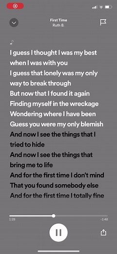 First time - ruth b. #CapCut #speedup #speedsongs #spotify #fypシ #viral