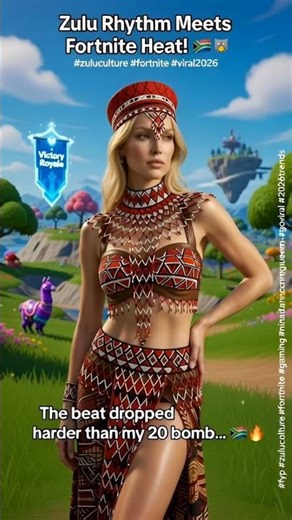 Zulu Rhythm Meets Fortnite Heat! 🇿🇦🎮 #zuluculture #fortnite #viral2026