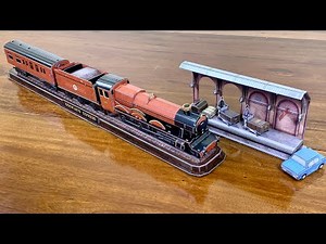 DIY Craft Instruction 3D Puzzle Cubicfun Harry Potter HOGWARTS Express ‪@Diycraftinstruction‬