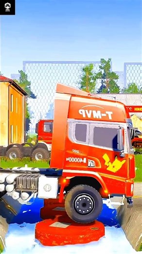 MudRunner Extreme Offroad Truck Challenge | Deep Mud Gameplay! #mudrunner #shorts