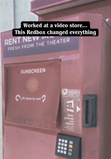 I worked at a movie rental store before this little red box showed up and changed everything. It really did feel like the future. Do you miss Redbox machines? 🎬 Stay tuned — I’m sharing the history of Redbox in an upcoming video. #nostalgia #filmtok