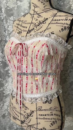 DIY Thrifted Lace Corset Tutorial