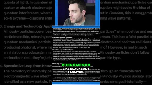 Minovsky particles: quantum leap or fiction?