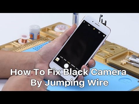 How To Fix Black Camera By Jumping Wire ( iPhone 7Plus Demo )
