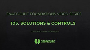 105. SnapCount Foundations | Solutions & Controls