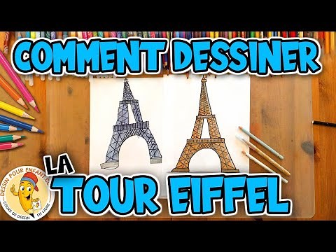 Comment dessiner la TOUR EIFFEL facilement | Dessin Pour Enfant