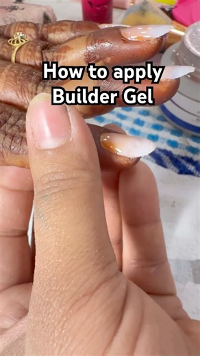 How to apply Builder gel |gel extension|#nailartideas #tutorial #extension