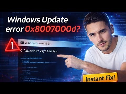 How to Fix Windows Update Error 0x8007000d (2026 Fast Fix)