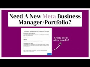 How To Create A New Meta Business Portfolio (2024 Walkthrough)