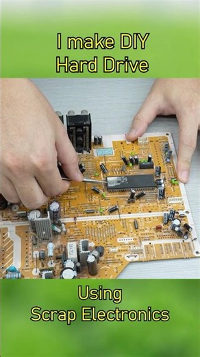 I make DIY Hard Drive Using Scrap Electronics #electronic #shorts