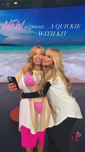 Did you see my quickie with Kit 😂💋 Watch #AccessHollywood on YouTube to see me co-hosting alongside #KitHoover ❣️