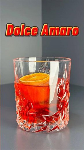Dolce Amaro ❤️(a smoother and nuttier version of the Negroni) Recipe in the comments #cocktail