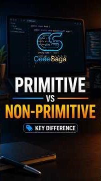 Primitive vs Non-Primitive in Java Explained 🚀