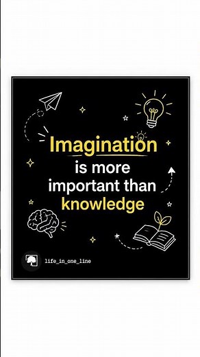 Imagination is More Important Than Knowledge 💡✨ | Powerful Motivational Quote #lifeinoneline #motive