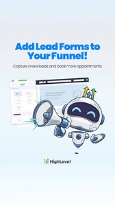 Want to capture more leads and book more appointments? It's easy to add lead forms to your funnels inside HighLevel - no tech headaches required! 洛 Start your free trial and turn traffic into booked calls: https://www.gohighlevel.com/ #GoHighLevel #LeadGeneration #MarketingAutomation | HighLevel | Facebook