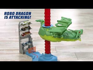Hot Wheels City Air Attack Dragon Playset - Smyths Toys