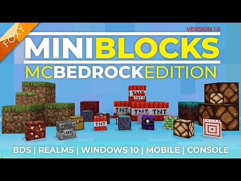 MINI BLOCKS 1.0 for MCPE 1.16.2+ | Add-on | Bedrock Edition Tutorial