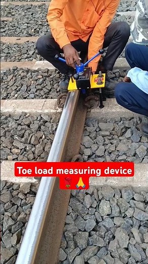 Toe load measuring device #how to toe load measuring device work #indian #railway #shorts #rail #erc