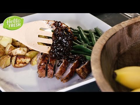 Cook Dinner With Us | HelloFresh Figgy Balsamic Pork Recipe