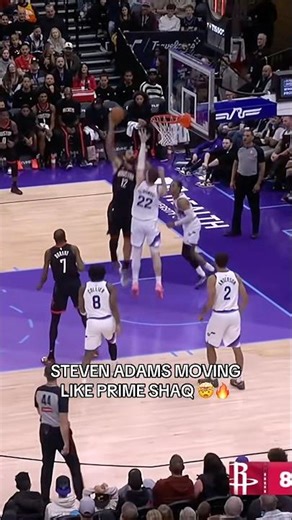 He’s Too Strong Steven Adams Bully Mode Activated #stevenadams #rockets #dunk #nba #basketball