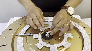 42" Invisible Ceiling Fan Chandelier with Light,Modern Crystal Ceiling Fan Light Remote Control 4 Retractable Blades 3 Light Changes 3 Speeds Ceiling Fan Lamp for Home Decoration