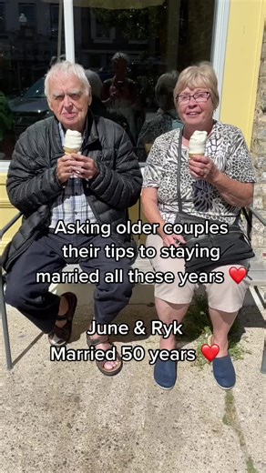 Asking older couples the secret to a lasting marriage. #50yearsmarried #oldercouples #couplegoals #foryoupage #fyp #advice #beckyoverbeckfitness