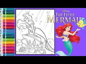 Coloring Ariel from The Little Mermaid 🧜‍♀️| Coloring page